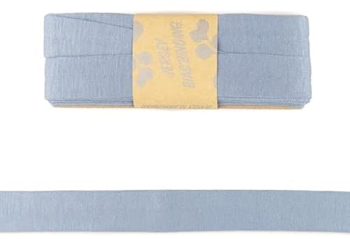 Viskose-Schrägbänder-Uni-ca. 20 mm Breite x 3 Meter Länge-48 Farben (Jeans-187139)