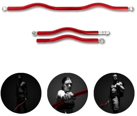 PAKAMA - Mobile SZ-Stange (Bar) für Widerstandsbänder & Resistance Bands - Fitness-Stange für Home Workout & Krafttraining Zuhause - Smarte Hantel-Stange für Kniebeugen, Kreuzheben & Bankdrücken