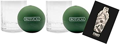 Botucal 2er Set Tumbler + 2X Eiswürfel Form - Glas Gläser mit Logo
