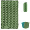 EXLECO Esterilla Camping Doble 123cm Colchoneta de Camping Inflable Exteriores Colchón de Aire Portátil Colchoneta para Dormir Colchones Camping Autoinflable Colchón Hinchable para Senderismo Verde