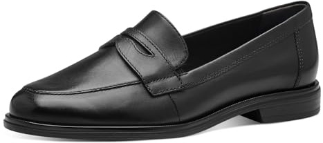 Tamaris Damen Klassische Ballerinas, Frauen Flats,TOUCHit-Fußbett,Slip-ons,klassisch elegant,Ballerinen,Pumps,Halbschuhe,Slipper,Black Leather,40 EU