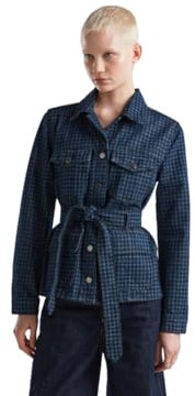 United Colors of Benetton Giubbino 2YO7DN02X Giacchetto, Blu Scuro Denim 905, M Donna