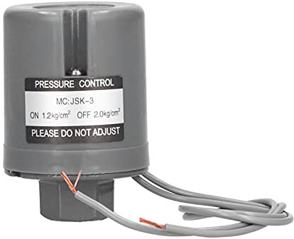 Wasserpumpensteuerung Automatischer Wasserpumpen-Druckschalter Elektrische Elektronische Schaltersteuerung 3/8 Zoll Innengewinde 220 V 1,2-2,0 kg/cm² JSK-3A