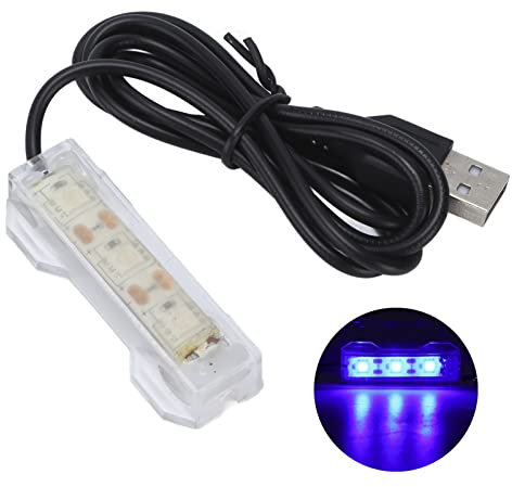 USB Lade Kunststoff Tragbare LED Aquarium Licht,Aquarium Licht,Aquarium LED Licht für Pflanzen Landschaft Licht,Desktop Mini Dekoration Weiche LED(blau), Aquarium USB Licht Aquarium LED Licht Aqu