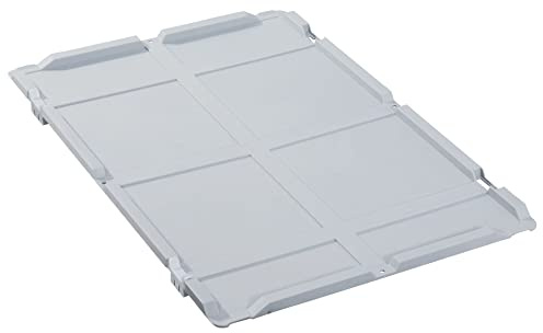 Scharnierdeckel Set Eurobox NextGen mit 2 roten Schiebeschnappverschlüssen | BxT 40x60cm | Eurobehälter, Transportbox, Transportbehälter, Stapelbehälter