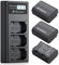 Powerextra 3 Batteries de Rechange NP-FZ100 avec Chargeur Ecran LCD pour NP FZ100 et Alpha 9 A9 Alpha 9R A9R Alpha 9S A9R A7R3 Appareils Photo Numériques