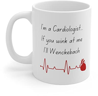 Kaffeebecher Kardiologe, Arzt, Chirurg, Medizinische Fakultät, Kardiologie-Abschluss, Assistenzarzt, Herz, Ekg, Stipendium, Herzarzt Classic Kaffee Tasse Lustige Geschenk Tasse 330 Ml