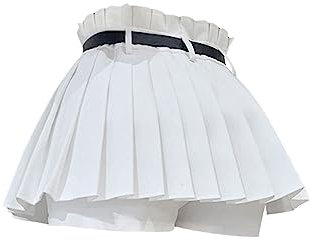 Jupe plissée blanche d'été Harajuku style coréen rétro japonais sexy courte A-line minijupe, blanc, 40