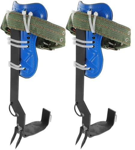 Happyyami 1set Scarpe per Arrampicata su Alberi Antiscivolo con Pedali Amplificati per Stabilità e Facilità di Uso per attività Outdoor e Raccolta di Cocco
