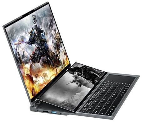 Schermo principale da 16 pollici + schermo secondario da 14 pollici, doppia memoria/doppio disco rigido/doppia scheda grafica, schermo secondario con supporto touch,16Gmemory+512Gharddrive