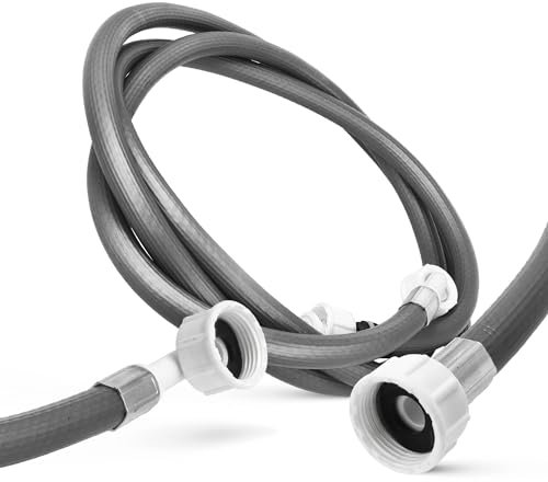 WASCHMASCHINENSCHLAUCH ABLAUFSCHLAUCH FÜR WASCHMASCHINE LÄNGE 1 M 3/4 ZOLL 1 STÜCK FLOWTOP Winkel/Gerade inkl Dichtung universell verwendbar Hersteller unabhängig (Haushaltsüblicher Anschluss)