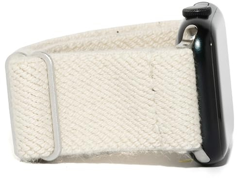 Braxley Armbänder aus Bio-Baumwolle für Damen und Herren, kompatibel mit allen Apple-Watch-Größen und Serien – waschbar, schweißabsorbierend, atmungsaktiv, elastisch Smartwatch-Armbänder