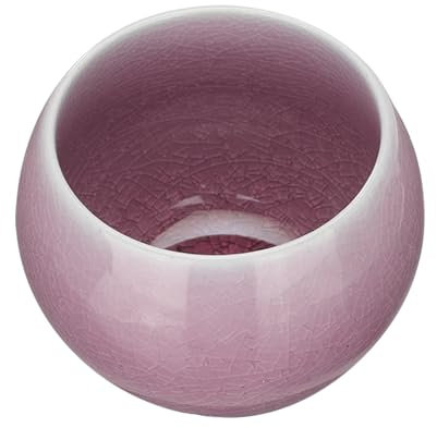 sourcing map Bols à thé faits à la main 150 ml / 141,7 g décoration craquelée chinoise japonaise en céramique Gong Fu Service à thé pour bureau maison Cadeaux Violet