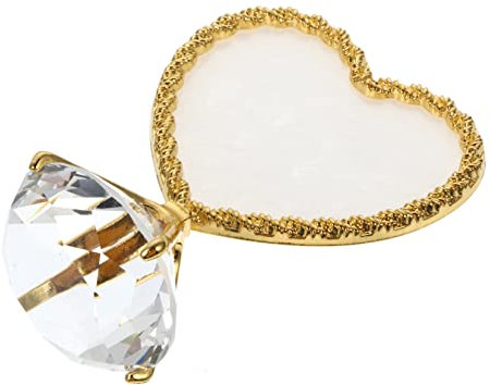Healeved Expositor De Borde Dorado y Fondo Para Decoración De Herramienta Para Cosméticos Soporte Para Joyas