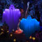 Halloween Deko Geist, 2 Stück Halloween Hängende Geist mit Licht Halloween Geist Windsäcke Hängende Dekoration für Halloween Deko Innen Außen Garten Vorhof Terrasse Zuhause Garten Party
