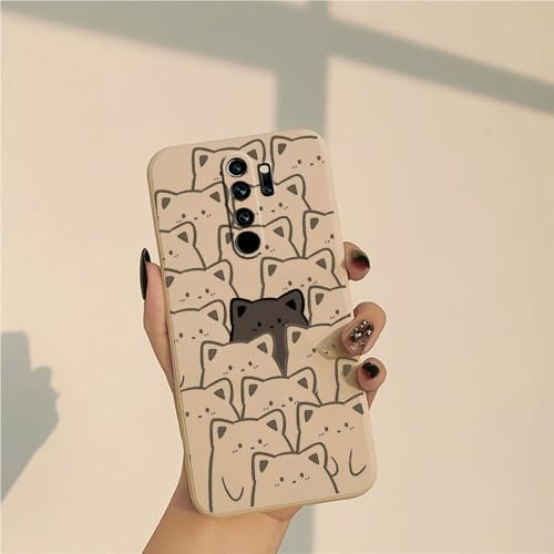 Compatibile con Xiaomi Redmi Note 8 Pro - Custodia Morbida Silicone Bordi Dritti Protezione Completa Della Fotocamera Cover