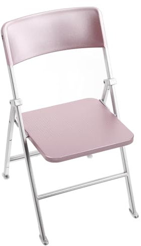 TOYANDONA Klappstuhlmodell Zubehör Für Actionfiguren Bjd-Puppen Männlich Maßstabsgetreuer Miniatur-klappstuhl Rhandyhalter Simulation Klappstuhl Puppenhausmöbel Klappstuhl Wiege Rosa Plastik