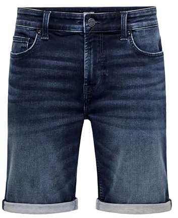 Only & Sons Male Jeans-Shorts ONSPLY Mittlere Taille Normal geschnitten Shorts