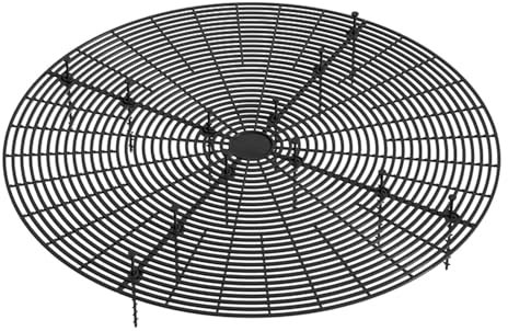 Eoixuqba 2 Stück Spleißbares Blumentopfgitter Rund - 52 cm Blumentopf Gitter Schwarz,Pflanzenschutz Katzen Innen,Blumentopf Schutz Vor Katzen Und Hund,Blumentopf Schutzgitter,Gartenbedarf