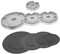 PartyKindom 1set Cooker Top Cover Gas Ring Reducer Gas Hob Protectors Stove Replacement Accessories