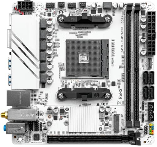desktop motherboard Fit For JGINYUE ITX AMD AM4 B450 ARGB Computer Motherboard Supports DDR4 Desktop RAM CPU Slot NVME NGFF M.2 USB 3.0 VGA For Ryzen5