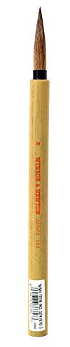 Winsor & Newton Series 150 Bamboo Short Handle Brush-Round 8, Brown
