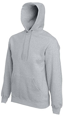 Fruit of the Loom - Kaputzen-Sweatshirt 'Hooded Sweat' M,Heather Grey
