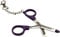 Mini Krankenschwestern-Schere mit Gürtelclip – lila/violett.