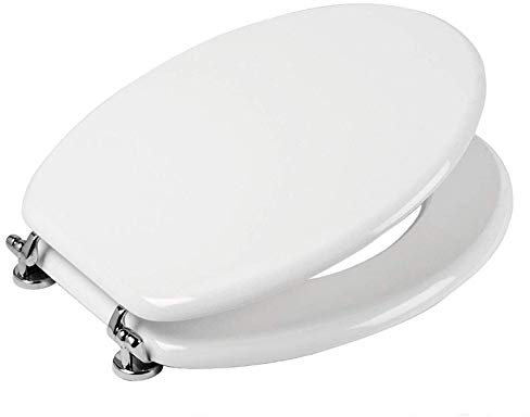 Ercos Asse Sedile Copri Wc Universale Bianco, Anima in Legno