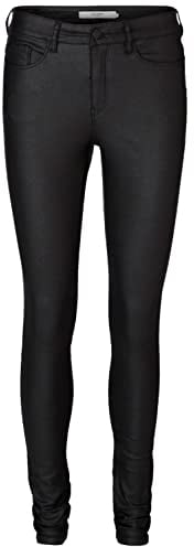 VERO MODA Pantalon 5 Poches Vmseven Taille Moyenne Pantalons Black XL 32 Black XL / L32