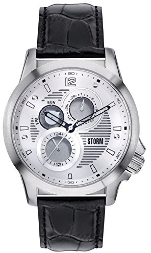 STORM London Atlas Herrenuhr schwarz/Silber 47143/S