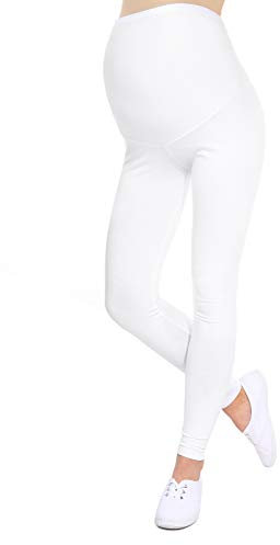 Oasi - Legging de grossesse 3085 - long, Blanc, W36