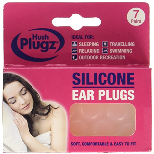 Hush Plugz 3921 Silicone Earplugs (Pack of 7)