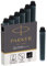 Parker Tintenpatronen für Füller | kurze Patronen | schwarze QUINK Tinte | 6 Stück