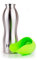 H2O4 K9 Stainless Steel Dog Water Bottle and Travel Bowl, Green, 25 Oz