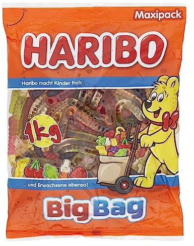 Haribo Bruchi, Caramelle Gommose, Gusto Frutta, 1kg | Ideali per feste e relax