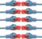 BIGtec - 10 Stück - 0,75m Gigabit Netzwerkkabel Patchkabel Ethernet LAN DSL Patch Kabel blau (2x RJ-45 Anschluß, CAT.5e, kompatibel zu CAT.6 CAT.6a CAT.7) 0,75 Meter