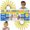 JOYIN Makeup Face Paint Crayons 24 Colors Safe & Non-toxic Face and Body Crayons,Bright Colors Body Makeup Painting for Birthday or Cosplay