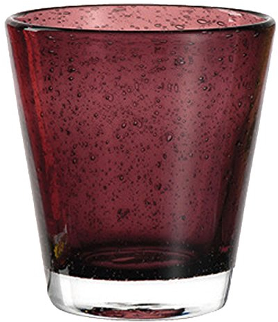 Leonardo 034761 Burano Gobelet/verre/verre à jus de fruit/verre à eau Violet/rouge 230 ml