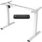 FLEXISPOT Electric Standing Desk Height Adjustable Sit Stand Desk with Heavy Duty Steel and Automatic Memory Smart Keyboard（EF1|White Frame Only