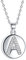 J.Endéar Buchstabe Kette 925 Sterling Silber Brief Initial A Disc Anhänger Halskette für Frauen Freundschaft 40 + 5cm einstellbar
