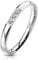 Paula & Fritz® Verlobungs-Ring Silber 2mm breit 3 Zirkonia Kristall Clear farblos Edelstahlring Damen-Ring Freundschaftsring Partnerring R-M7225S_70