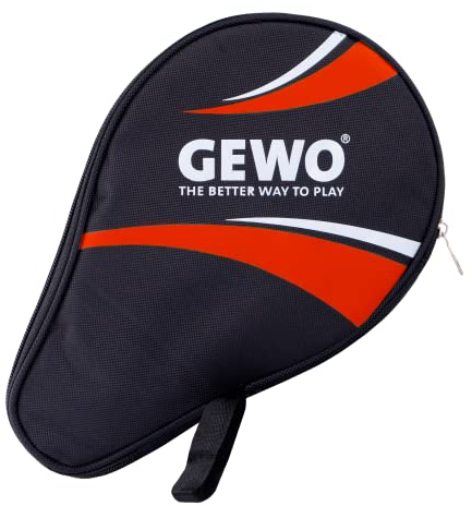 GEWO Rotonda Master, Custodia per Ping Pong con Scomparto per Palline Unisex-Adulto, Colore: Rosso, 30x20x2