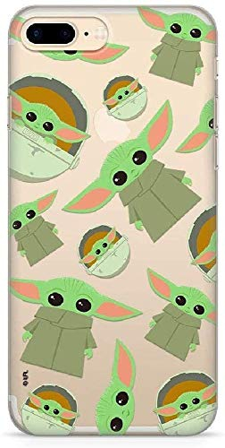ERT GROUP mobile phone case for Apple Iphone 7 PLUS/ 8 PLUS original and officially Licensed Star Wars pattern Baby Yoda 006 optimally adapted to the shape of the mobile phone, partially transparent