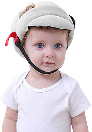 Baby Schutzhelm, 360° Anti-Kollision Kopfschutzkappe Kopfschutz-Kissen mit Verstellbaren Riemen Atmungsaktiv Babyhelm Sicherheits Schutz Mütze für Säugling Kleinkind Kinder Laufen Lernen