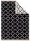 Fashion4Home Teppich Läufer - Tepiche für Wohnzimmer, Schlafzimmer, Küche, Kinderzimmer, Badezimmer - Boho Kelim Teppiche - Läufer Flur Teppich Schwarz-Creme, Größe: 120x170 cm