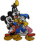 ELLU Topolino Paperino Anatra Pippo Patch Ricamato Distintivo Ferro Cucire su Jeans