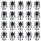 Ellis Excellence Set of 20 M12 x 1.25 Flat Seated Alloy Wheel Nuts, Suitable for Nissan Vehicles