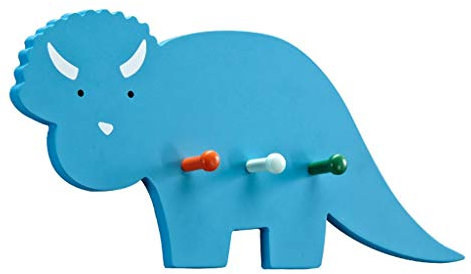 Vestiaire Creative Manteau Dinosaur Crochet Cadeaux for enfants Manteau Hook mur Crochet for garçons fille chambre de bébé Salon Décoration Porte Manteau (Color : Blue)