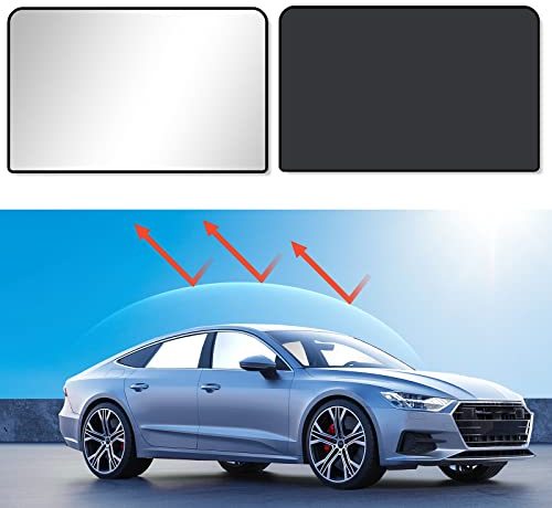 MERTTURM Sonnenschutz Auto für Seitenfenster, Magnetischer Prämie Auto Vorhang, Blockiert über 99% UV-Strahlen und Hitze, Sonnenschutz Auto Kinder Baby Haustier, Universell, Heckscheibe [2 Stück]